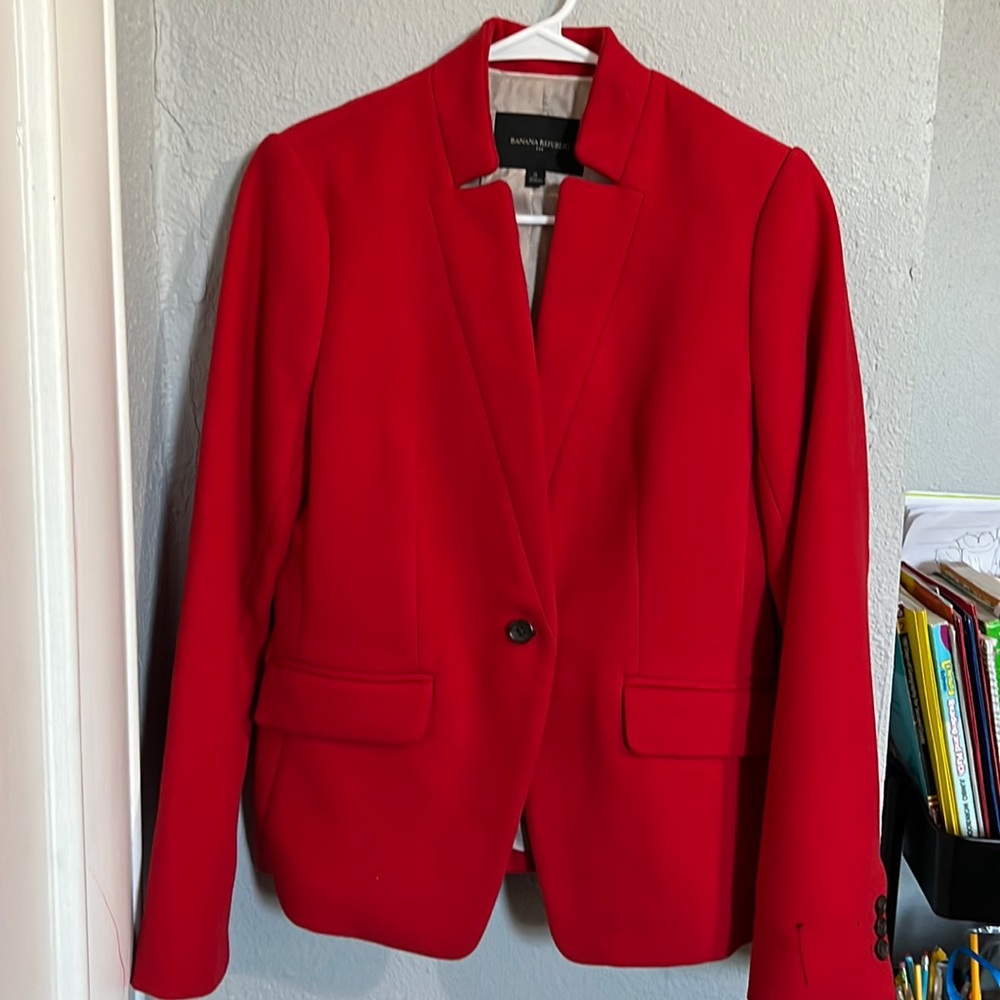 Banana Republic Red Blazer - Size 0